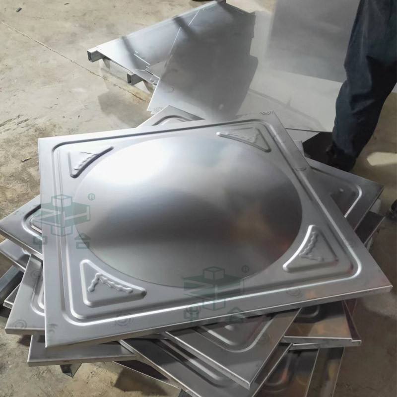 不銹鋼水箱板沖壓成型_630噸四柱液壓機(圖1) 不銹鋼水箱板沖壓成型_630噸四柱液壓機(圖1)